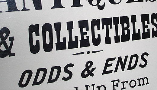 Hand painted sign portfolio